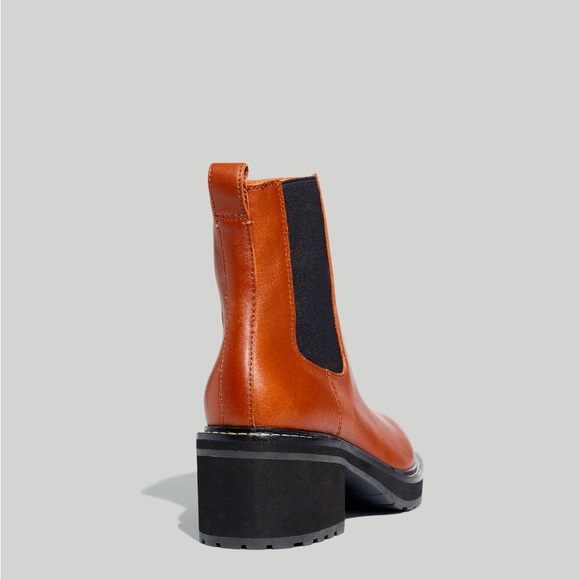 NEW Sz 6 Madewell Carina Platform Chelsea Boot Dried Maple - Picture 10 of 10